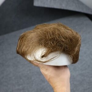 Vintage Helene Curtis 100% Human Hair Topper Brown Made In Japan Wiglet